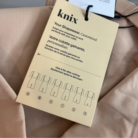 Knix Women's Size XL Customizable Open Bust Shaper Bodysuit Warm Sand NWT - Picture 14 of 14